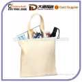 plain standard size canvas tote bag shopping crafts